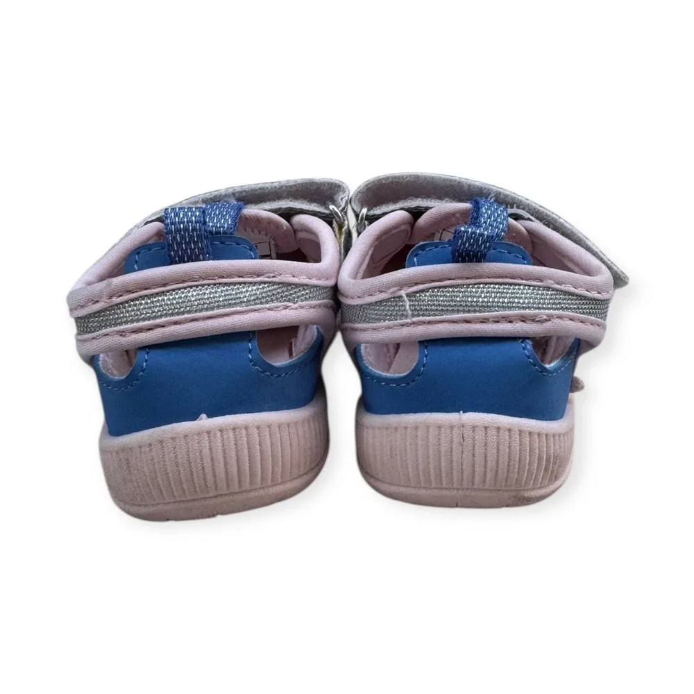 OshKosh B'gosh Kids Sandals Size 7 Toddler Girls Pink Blue Glitter